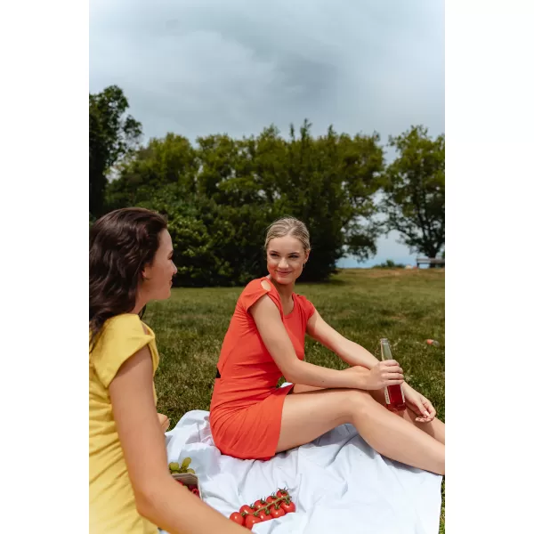  Haljina NORDBLANC WAISTLINE NBSLD7805 NARANČASTA TINTA 
