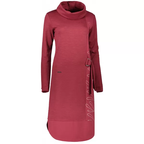  Ženska sweatshirt haljina KIXMI RENIE TAMNOCRVENA 
