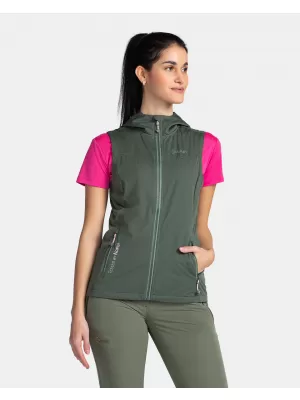 Ženski softshell prsluk KILPI MONILEA-W TL0111KI TAMNO ZELENA