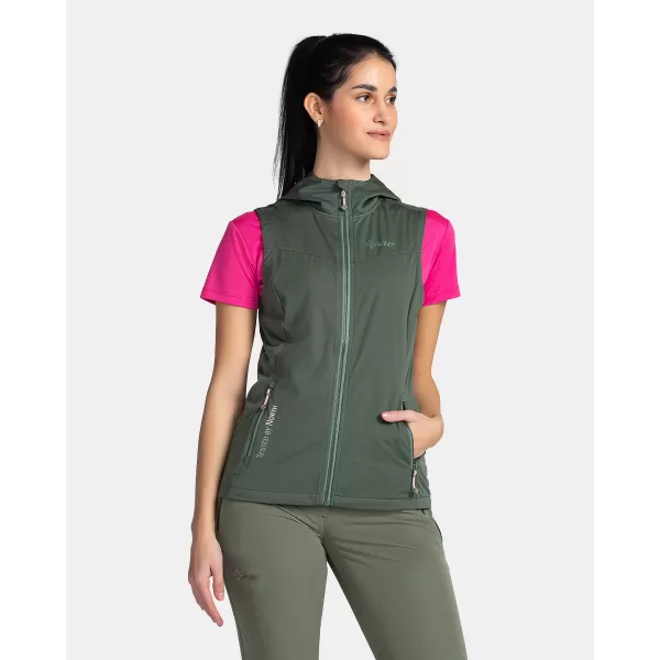  Ženski softshell prsluk KILPI MONILEA-W TL0111KI TAMNO ZELENA 