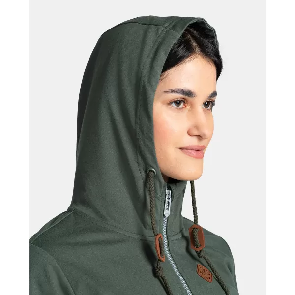  Ženski sweatshirt KILPI TARALI-W TL0212KI TAMNO ZELENA 