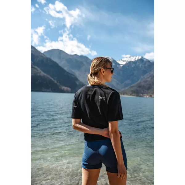  Ženski skraćeni top NORDBLANC CROPTOP NBSLT7819 CRNA 