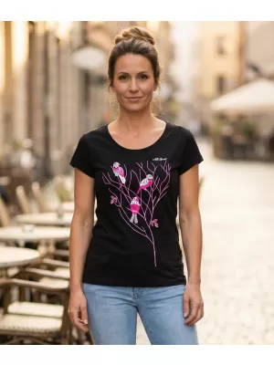 Dámské triko ALTISPORT CARRYOVER ALW182122 ČERNORŮŽOVÁ