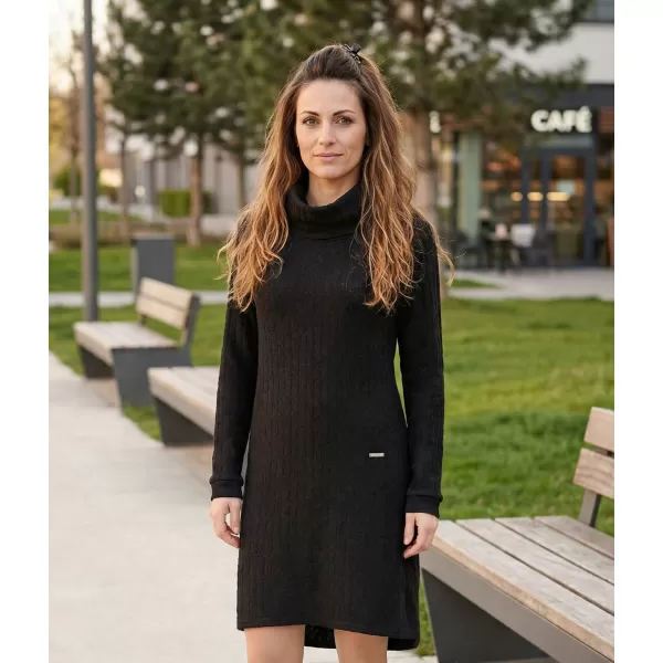  Ženska sweatshirt haljina KIXMI RIVA CRNO 