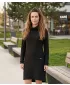 Ženska sweatshirt haljina KIXMI RIVA CRNO