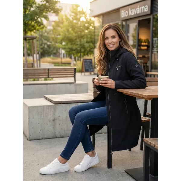  Ženski softshell kaput KIXMI RITA CRNO 