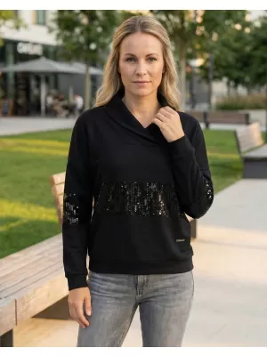 Ženski sweatshirt KIXMI RANDY CRNO