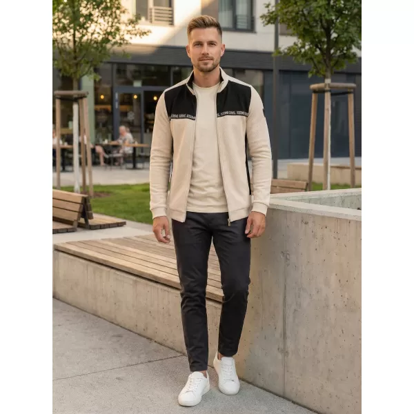  Muški sweatshirt KIXMI REUBEN SVIJETLO BEŽ 