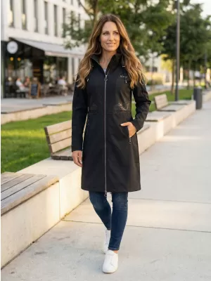 Ženski softshell kaput KIXMI RITA CRNO
