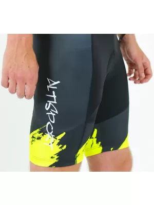 Muške vrhunske biciklističke hlače ALTISPORT SWE/ALM01S13 NEON ŽUTA
