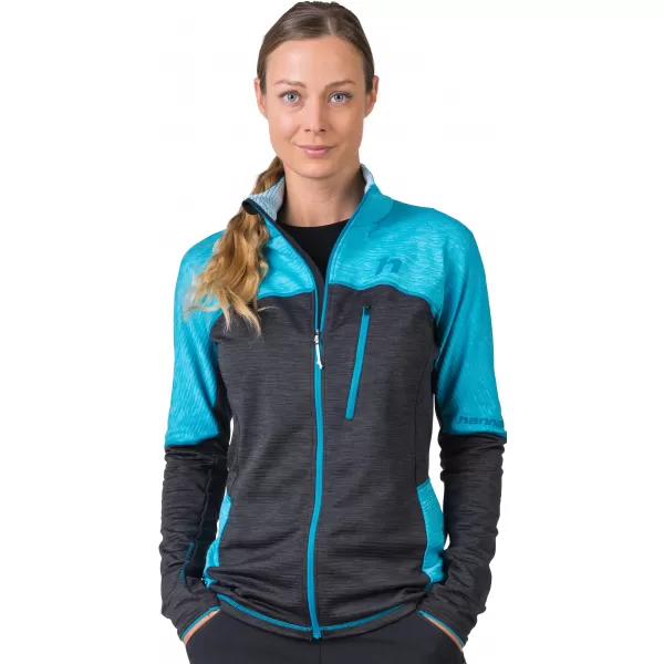  Ženski sweatshirt HANNAH MEDA ČISTA VODA/ANTRACIT MEL 