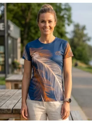Ženska premium funkcionalna majica ALTISPORT VOJ/ALW001TR01 TAMNOPLAVA/SMEĐA