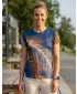 Ženska premium funkcionalna majica ALTISPORT VOJ/ALW001TR01 TAMNOPLAVA/SMEĐA