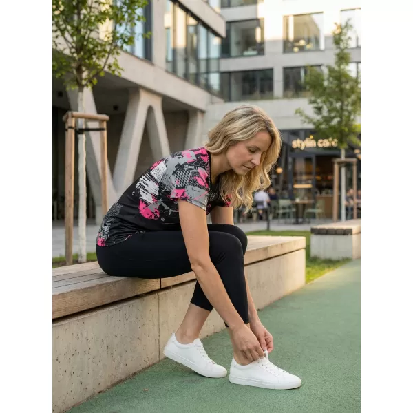  Ženska premium funkcionalna majica ALTISPORT VOJ/ALW009TR01 CRNO/SVIJETLO RUŽIČASTO 