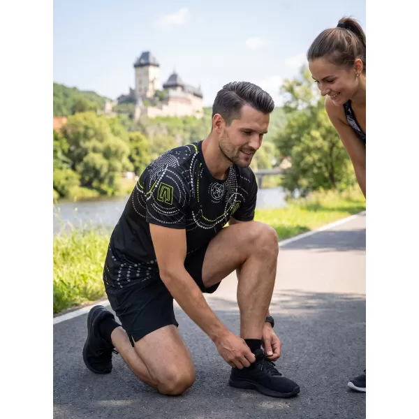 Premium muška majica ALTISPORT VOJ/ALM003TR01 CRNO I ŽUTO 