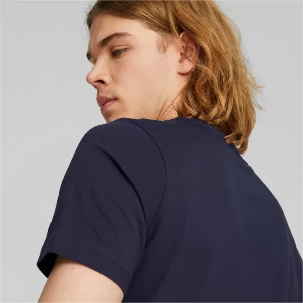  Muška majica kratkih rukava PUMA ESS+ 2 COL LOGO TEE 586759-07 PLAVA 