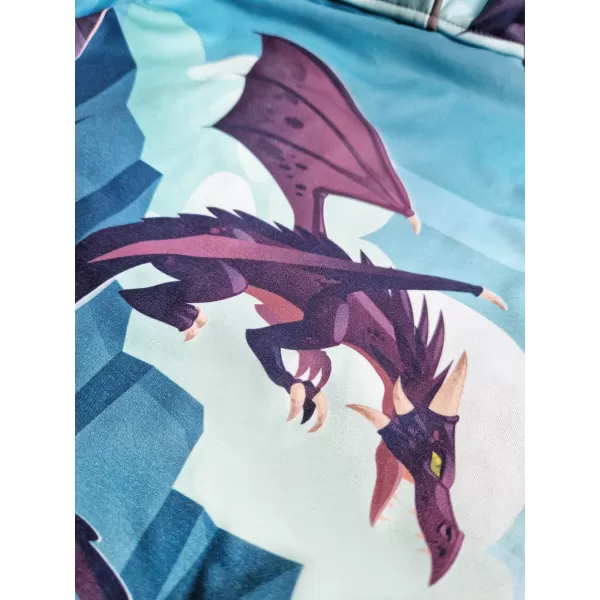  Dječja softshell jakna WAMU DRAGON FANTASY PLAVI 