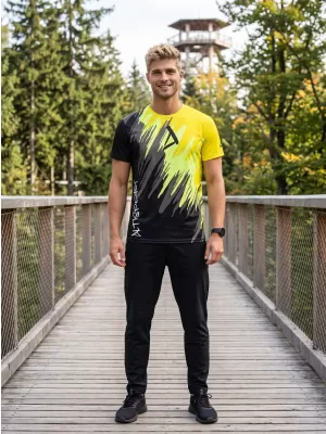 Muška premium funkcionalna majica ALTISPORT VOJ/ALM006TR01 CRNO I ŽUTO