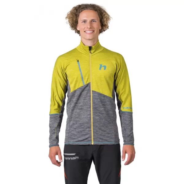  Muški sweatshirt HANNAH NIRO CITRONELA/SVIJETLO SIVA MEL 