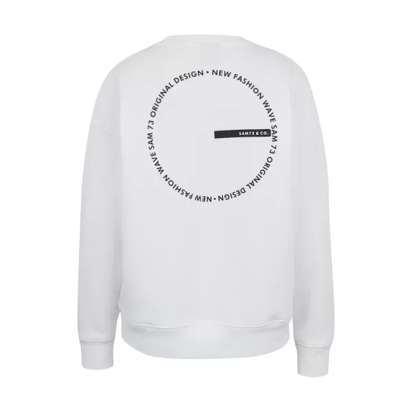  Ženski sweatshirt SAM 73 AMBER WM 778 PRLJAVO BIJELO 