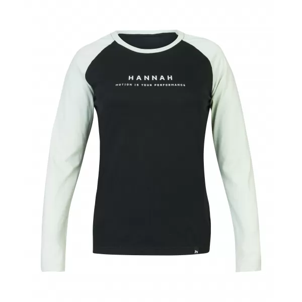  Ženska majica s dugim rukavima HANNAH PRIM ANTRACIT/PLAVA ZORE 