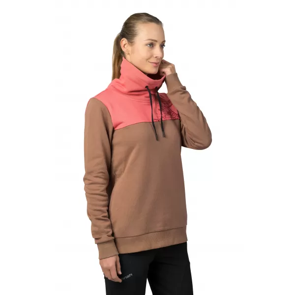  Ženski sweatshirt HANNAH SIBELE COCA MOCHA/UVELA RUŽA 