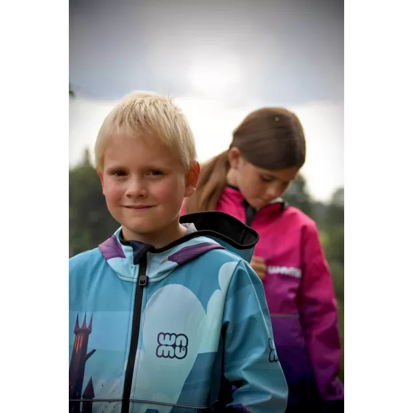  Dječja softshell jakna WAMU DRAGON FANTASY PLAVI 