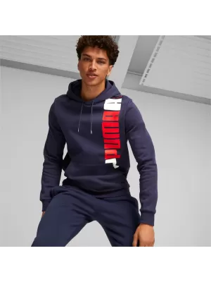 Muški sweatshirt PUMA ESS+ LOGO LAB HOODIE FL 675919-06 PLAVA