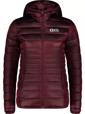 Prošivena ženska jakna NORDBLANC SPARKLE NBWJL7947 TAMNOCRVENA