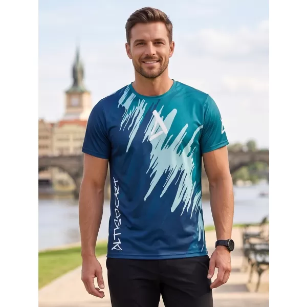  Muška premium funkcionalna majica ALTISPORT VOJ/ALM006TR01 KEROZIN/PLAVA 