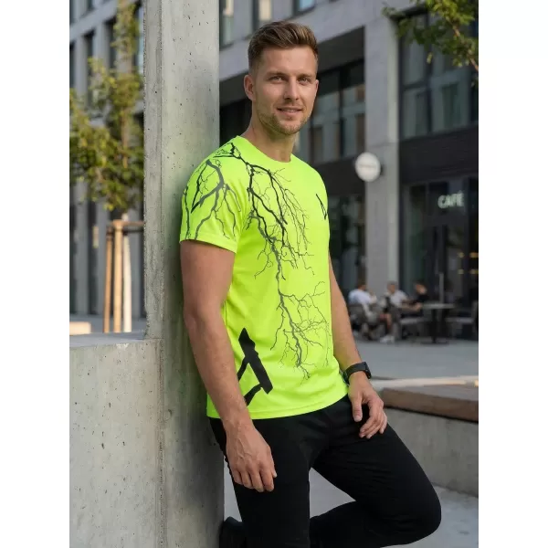  Premium muška majica ALTISPORT VOJ/ALM004TR01 NEON ŽUTA 