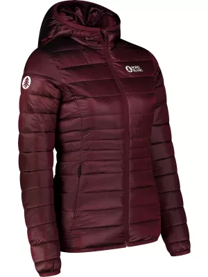 Prošivena ženska jakna NORDBLANC SPARKLE NBWJL7947 TAMNOCRVENA