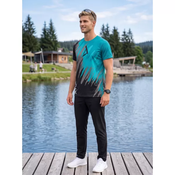  Muška premium funkcionalna majica ALTISPORT VOJ/ALM006TR01 CRNI/KEROZIN 