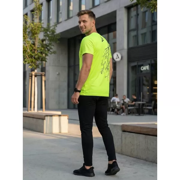  Premium muška majica ALTISPORT VOJ/ALM004TR01 NEON ŽUTA 