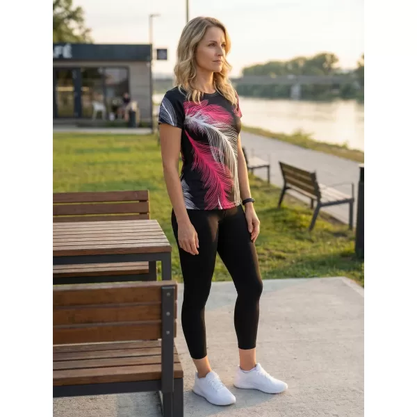  Ženska premium funkcionalna majica ALTISPORT VOJ/ALW001TR01 CRNO RUŽIČASTA 