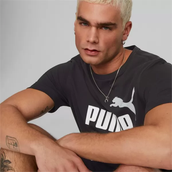  Muška majica kratkih rukava PUMA ESS+ 2 COL LOGO TEE 586759-61 CRNA 