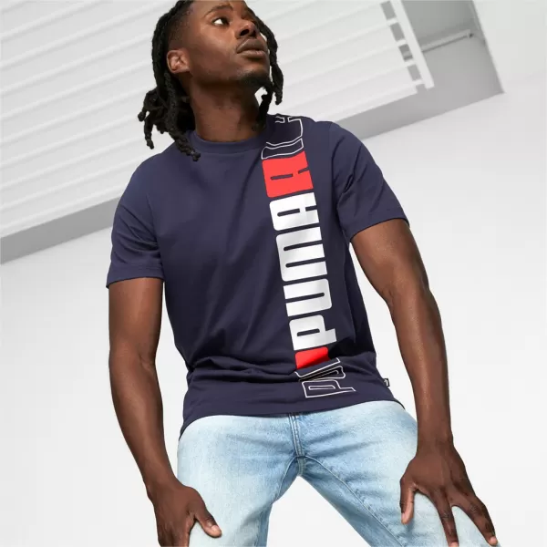  Muška majica kratkih rukava PUMA ESS+ LOGO LAB TEE 675916-06 PLAVA 