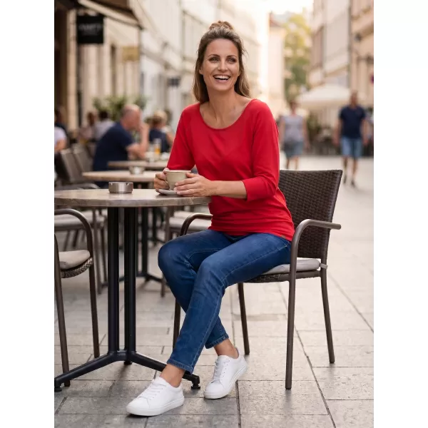  Ženska majica s 3/4 rukavima SAM 73 SELMA WT 896 TAMNORUŽIČASTA 