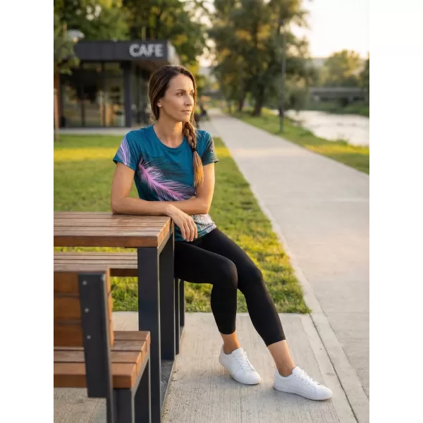  Ženska premium funkcionalna majica ALTISPORT VOJ/ALW001TR01 BENZIN/SVIJETLO ROZA 