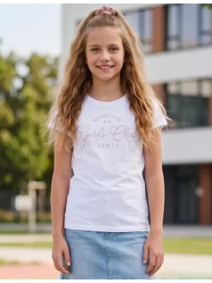 Majica za djevojčice SAM 73 JANLI KT 507 BIJELA