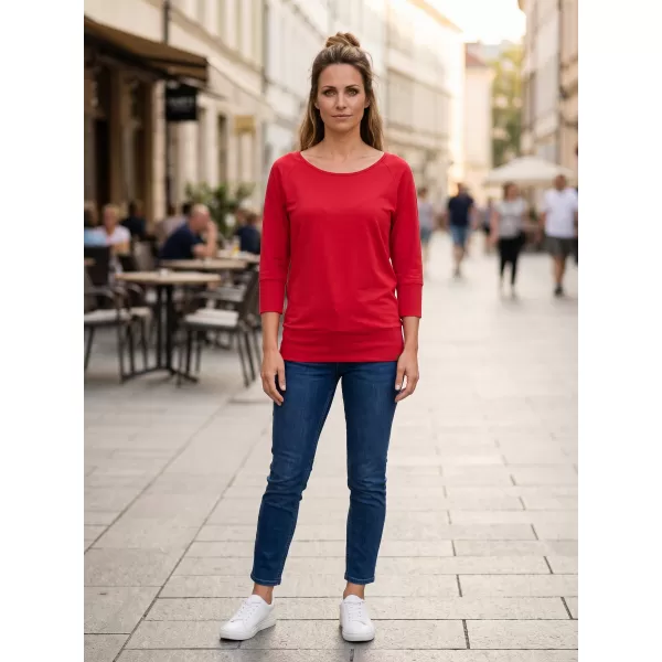  Ženska majica s 3/4 rukavima SAM 73 SELMA WT 896 TAMNORUŽIČASTA 