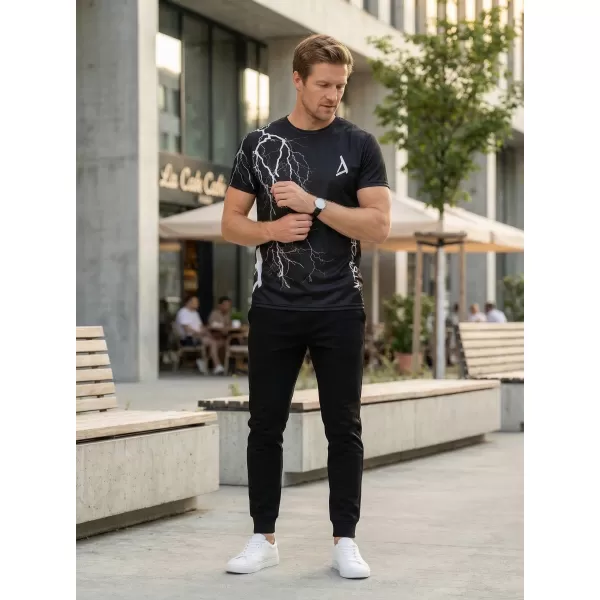  Premium muška majica ALTISPORT VOJ/ALM004TR01 CRNO I BIJELO 