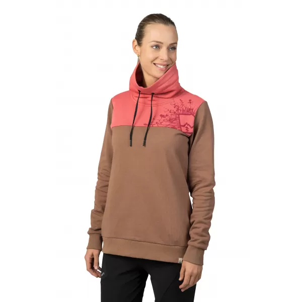  Ženski sweatshirt HANNAH SIBELE COCA MOCHA/UVELA RUŽA 