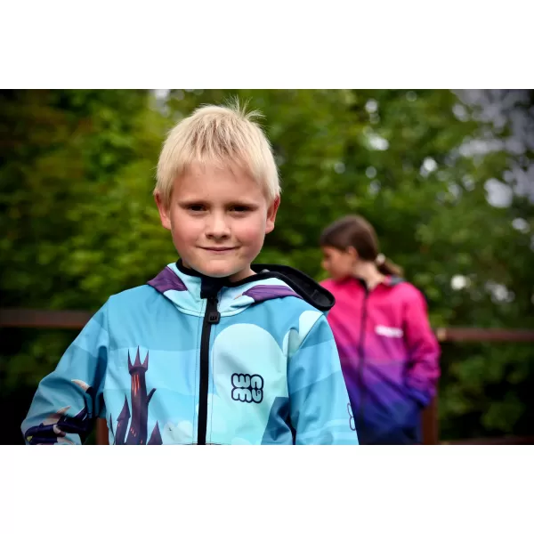  Dječja softshell jakna WAMU DRAGON FANTASY PLAVI 