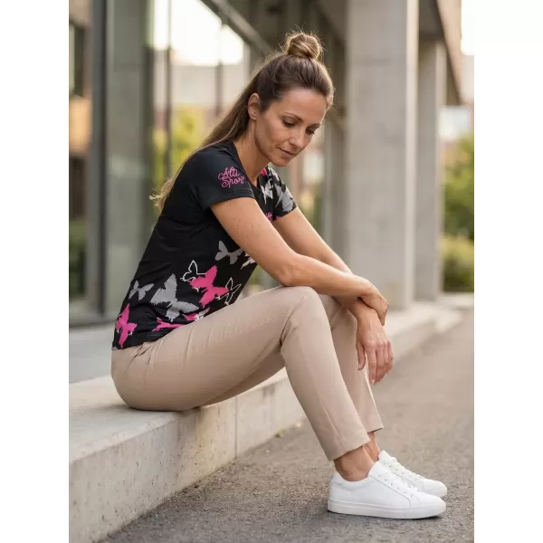  Ženska premium funkcionalna majica ALTISPORT VOJ/ALW002TR01 CRNO RUŽIČASTA 