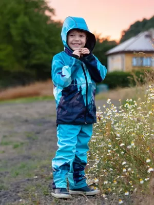 Bebe softshell hlače WAMU DRAGON FANTASY PLAVI