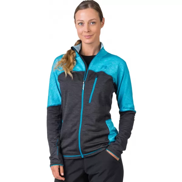  Ženski sweatshirt HANNAH MEDA ČISTA VODA/ANTRACIT MEL 