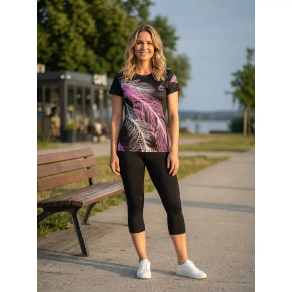  Ženska premium funkcionalna majica ALTISPORT VOJ/ALW001TR01 CRNO/SVIJETLO RUŽIČASTO 