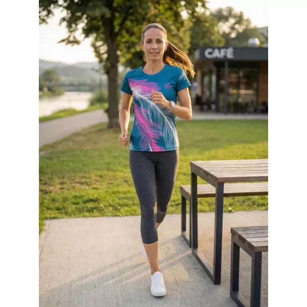  Ženska premium funkcionalna majica ALTISPORT VOJ/ALW001TR01 BENZIN/ROZA 