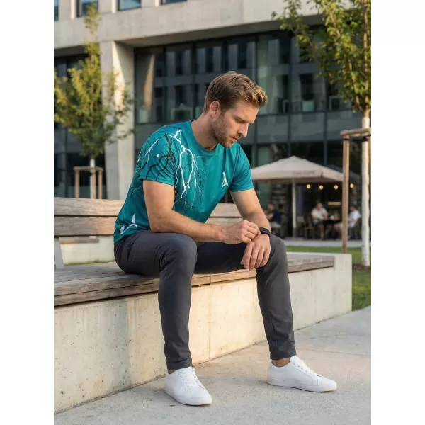  Premium muška majica ALTISPORT VOJ/ALM004TR01 KEROZIN/BIJELI 